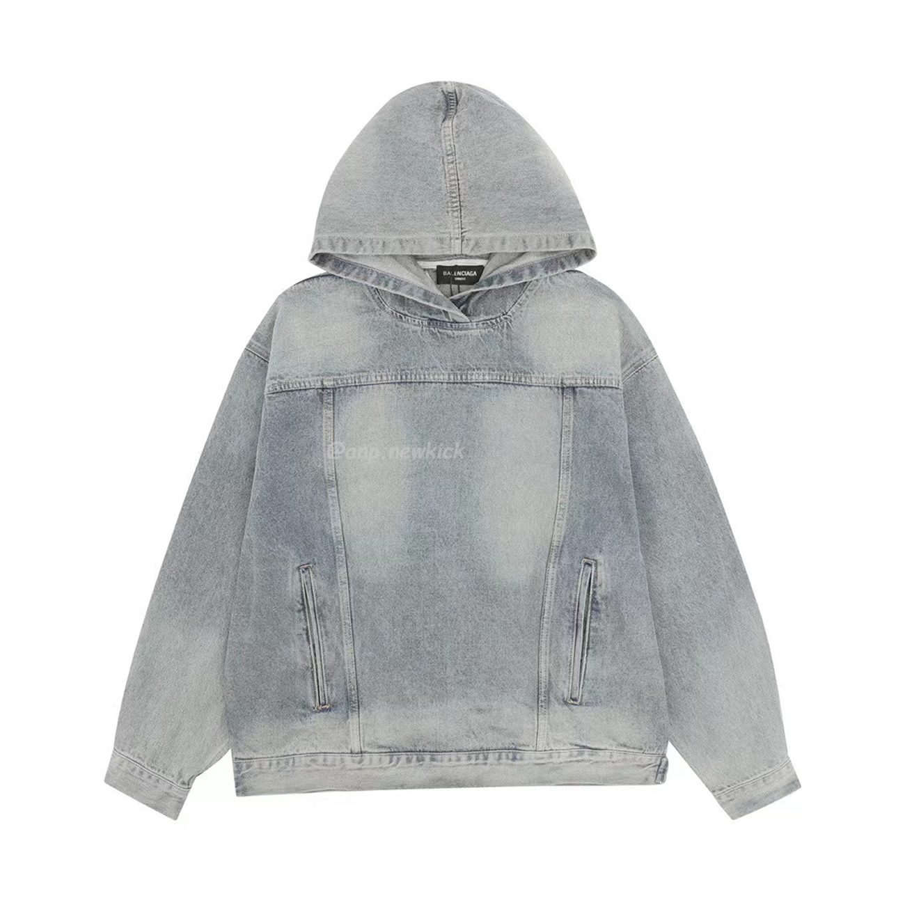 Balenciaga Hooded Denim Hoodie (5) - newkick.vip